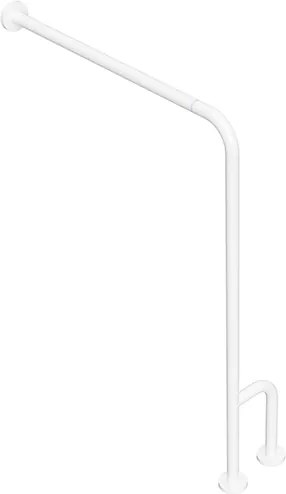 Bemeta Design HELP: Madlo, s dvojitým kotvením do zeme, pravé, skladané, s krytkou, biela - 301153143