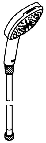 GROHE 26973001 - Ručná sprcha VITALIO COMFORT 110 110 mm lesklý chróm