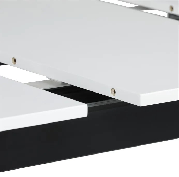 Autronic BONTEC Jedálenský stôl rozkladací 140-180x85 cm, mdf, biela, HT-W1630 WT Farba: Biela