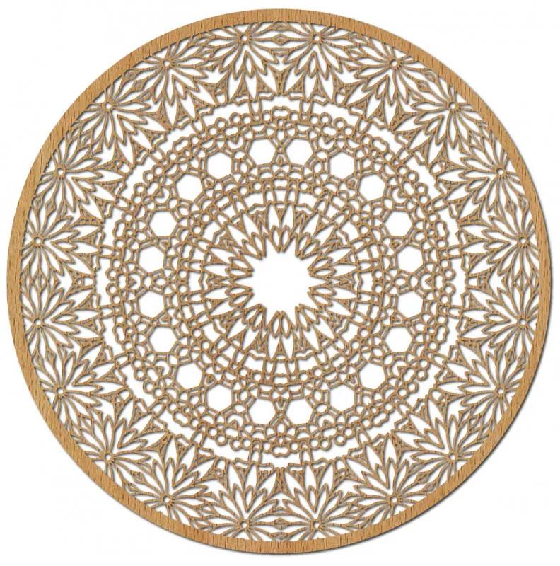 Elegantná Drevená Mandala - Exkluzívne Drevené Nástenné Dekorácie pre Váš Domov | SENTOP