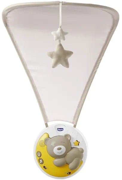 Chicco - Projektor nad postieľku s melódiou 3v1 NEXT2MOON 3xAA šedá