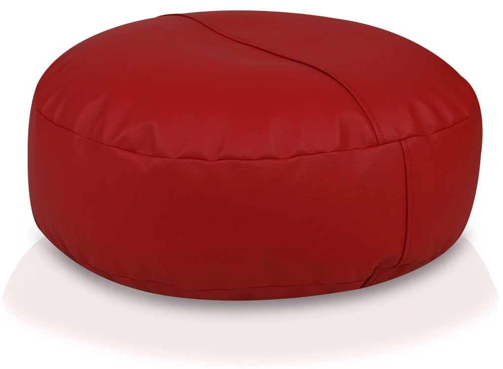 INTERMEDIC SK - Sedací vak 47x15 cm z ekokože | podnožka, podsedák, doplnkové sedenie Farba: E04 - Oranžová pomaranč (ekokoža)