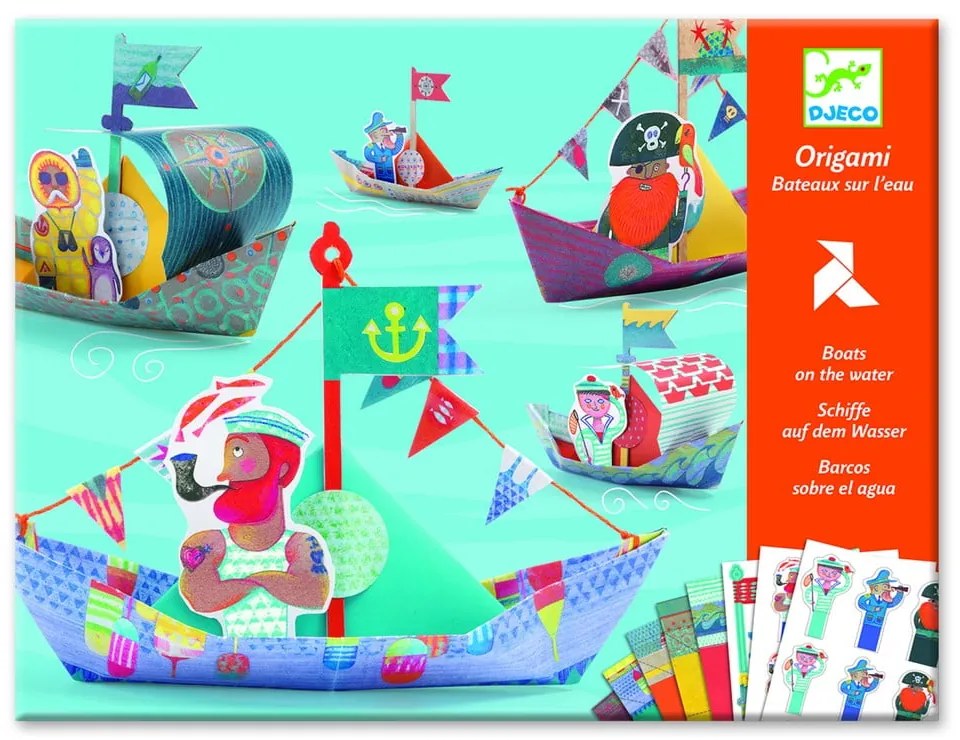 Set origami z nepremokavého papiera s príslušenstvom Djeco Lode