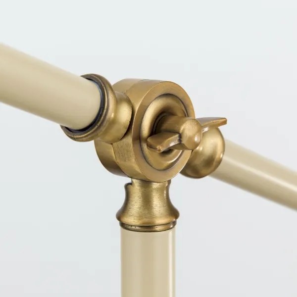 Orion LA 4-1222/1 - Stolná lampa SCHILLER 1xE27/40W/230V krémová/bronz