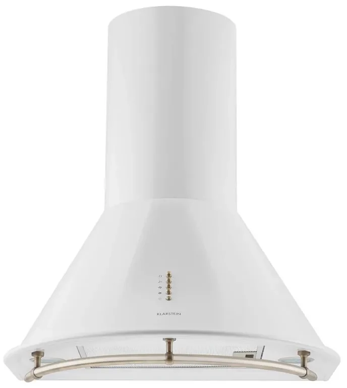 Lumio Neo, digestor, 60 cm, komínový, 610 m³/h, retro dizajn, nehrdzavejúca oceľ, biely