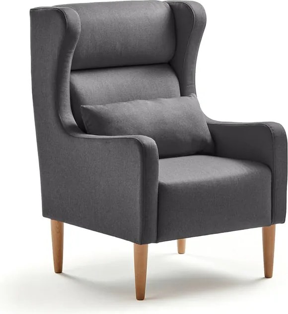 Kreslo LUCKY, čalúnenie Medley, tmavošedá