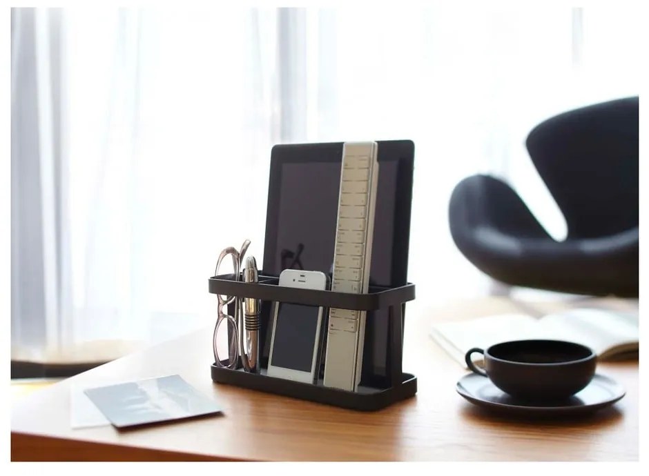 Čierny multifunkčný stojan YAMAZAKI Tower Rack