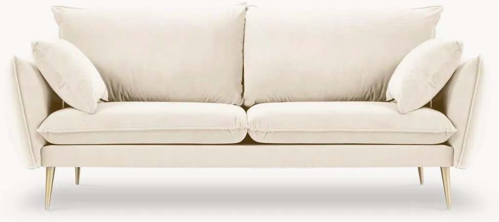 Pohovka v zamatovom vzhľade Elio (3-miestna), Š 228 cm