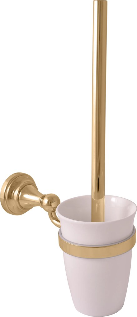 Slezák - RAV WC kefa, miska keramická MORAVA RETRO - MKA0500Z, Zlatá lesk
