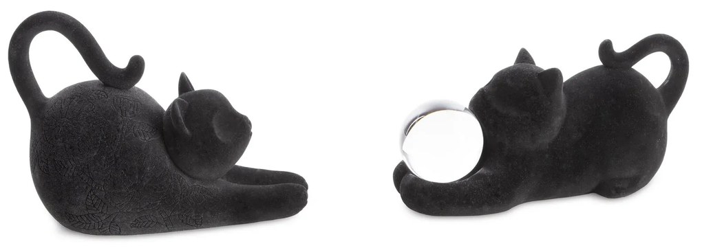 DEKORAČNÁ SOŠKA MOLY 26X11X12 CM ČIERNA