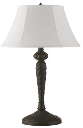 Searchlight EU46092WH - Stolná lampa AMY 1xE27/60W/230V