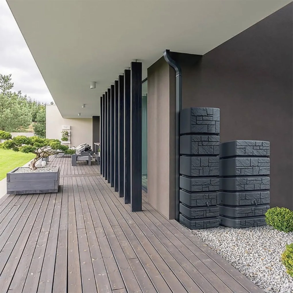 Waterform TOWER STONE IDTST500-429U Sud na dažďovú vodu 500 l, svetlošedý