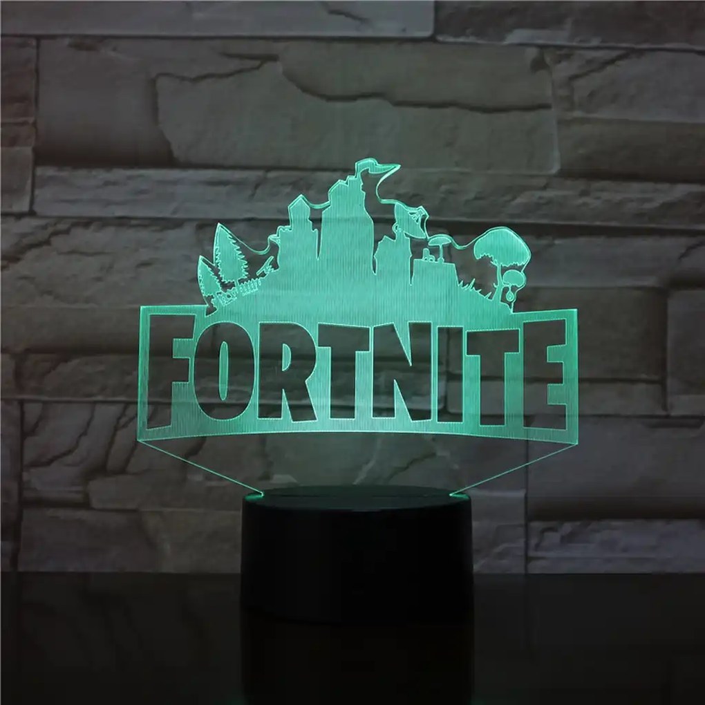 3Dmix 3DL-DRGB044 – 3D LED nočná lampa - Fortnite (Dual RGB)