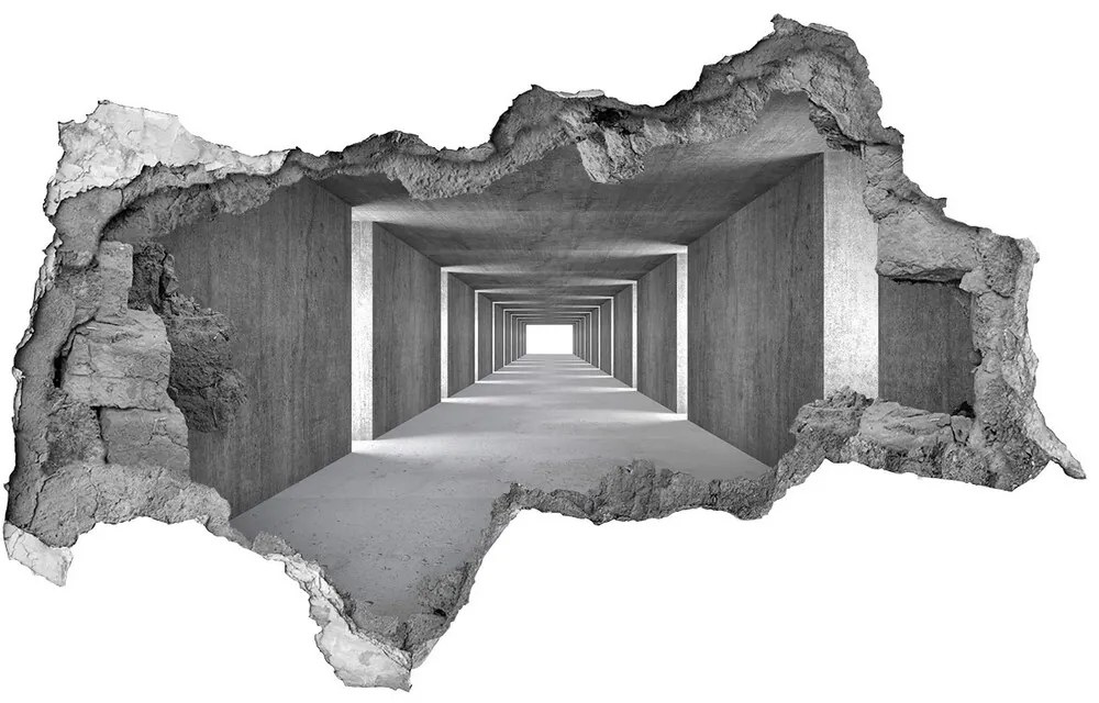 Diera 3D fototapeta nálepka Betón tunel nd-b-73367796
