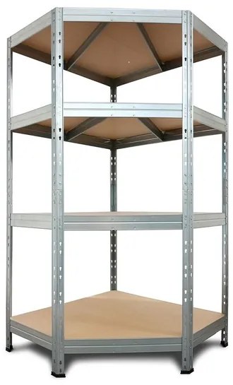 AR Shelving Rohový nástrčný regál Rivet, 180 x 90 x 90 x 45 cm  (100274797)