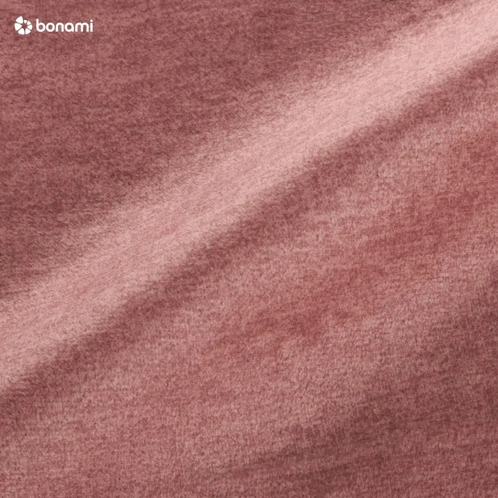 Ružová zamatová rozkladacia pohovka Milo Casa Luca