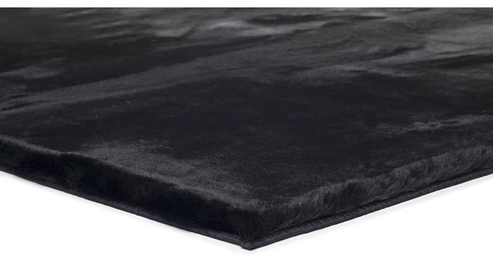 Čierny koberec Universal Fox Liso, 80 x 150 cm