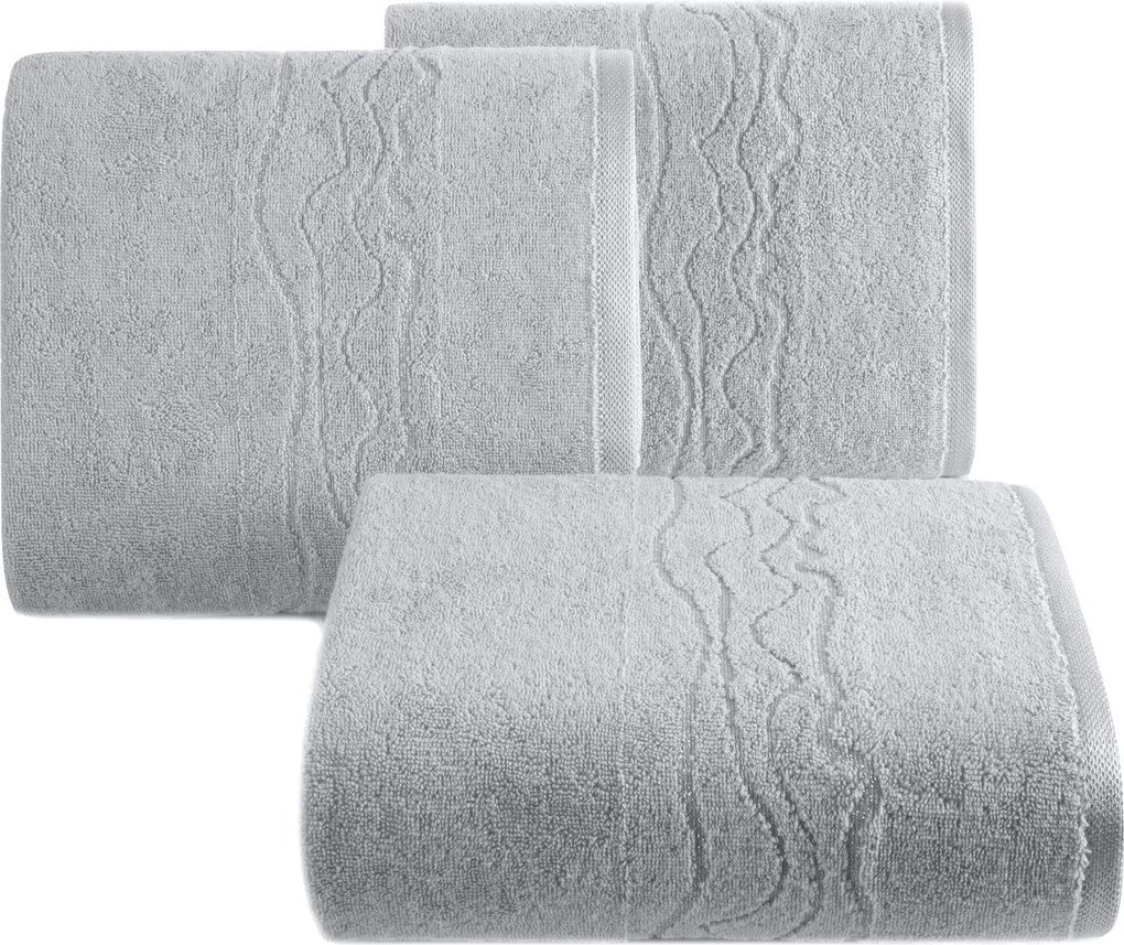 BAVLNENÝ UTERÁK KARIN 50X90 CM STRIEBORNÁ