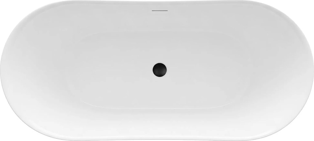 Rea Lusso Slim, voľne stojaca vaňa 170×74 cm, biela, REA-W0504