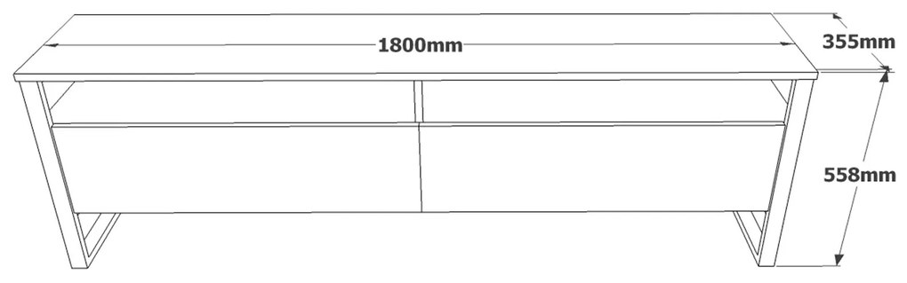 TV stolík/ skrinka Mele. Vlastná spoľahlivá doprava až k Vám domov. 1063135