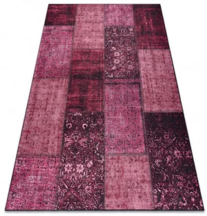 Koberec ANTIKA 127 patchwork ružový