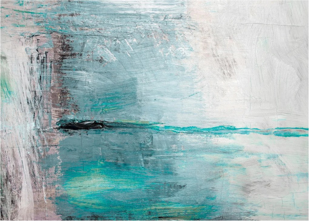 Sklenený obraz - Abstraktné olejomaľba (70x50 cm)