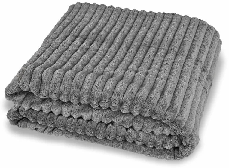 Deka obojstranná sivá 130x160 cm EMI