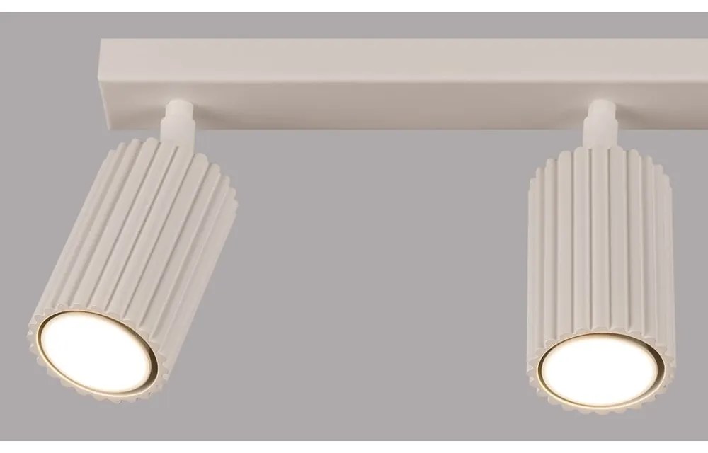 Krémovobiele bodové svietidlo 6,5x45 cm Gleam – Sollux