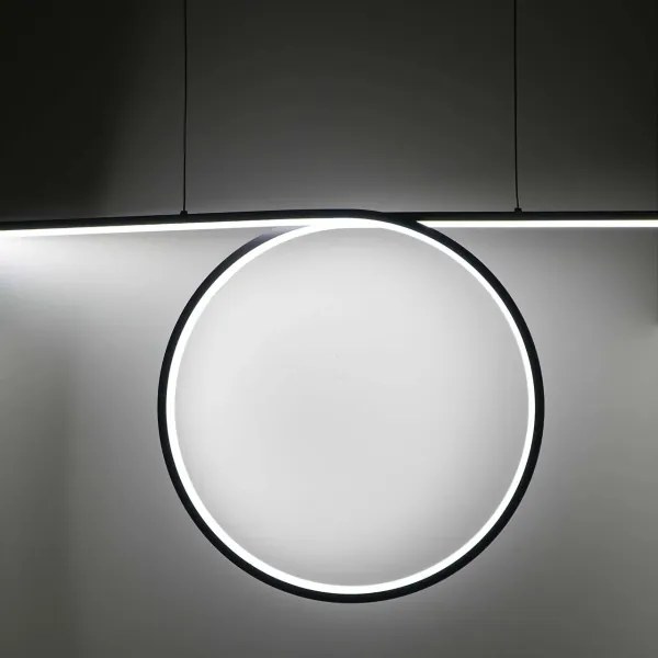 LED závesný luster na lanku ODETTA LED/42W/230V 4000K čierna