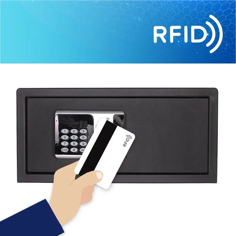 Rottner Nábytkový elektronický trezor RFID LAP, 200 x 435 x 370 mm, RFID čip/karta