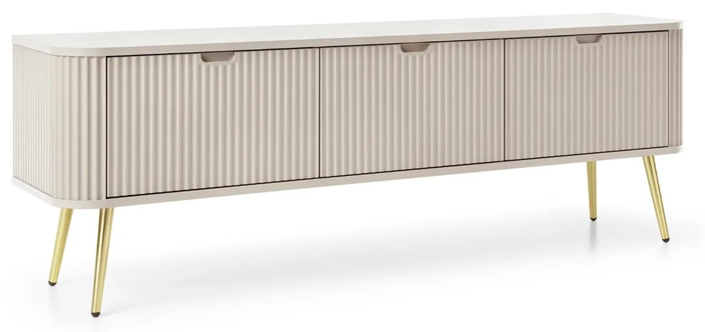 TV STOLIK BELLISSA KAŠMÍR + ZLATÉ NOŽIČKY 168 cm