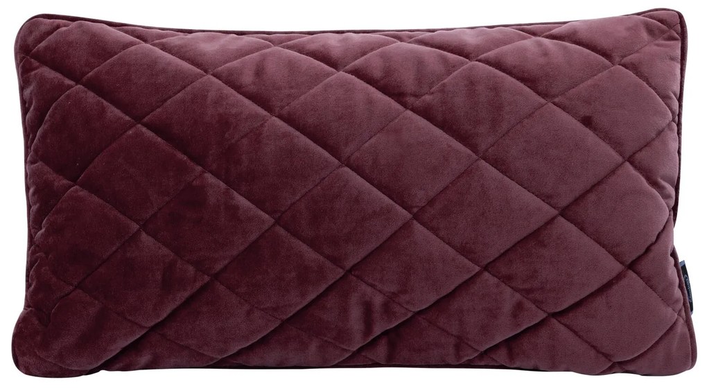 DEKORAČNÝ VANKÚŠ VELVET29 30X50 CM BORDOVÁ