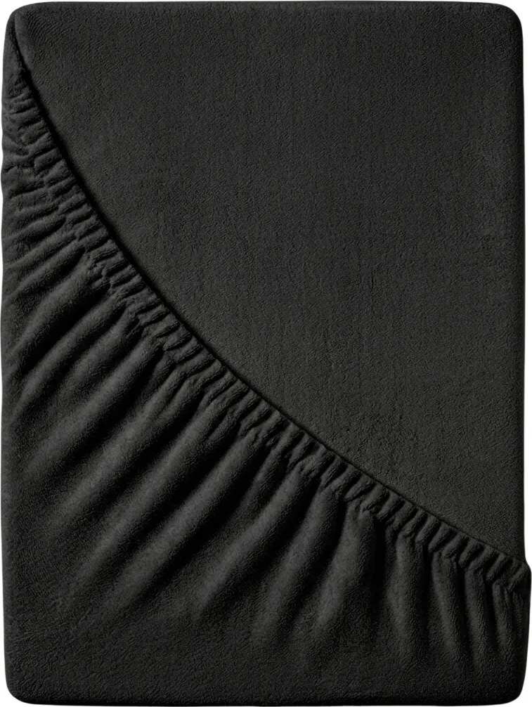 Froté plachta EXCLUSIVE čierna 160x200 cm