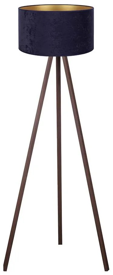 Brilagi - Stojacia lampa VELVET 1xE27/60W/230V hnedá/modrá