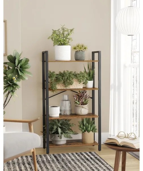 Knižnica NAVARO hnedá/čierna