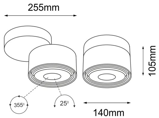 Shilo 1121 - Bodové svietidlo HIMI 1xGU10/15W/230V čierna