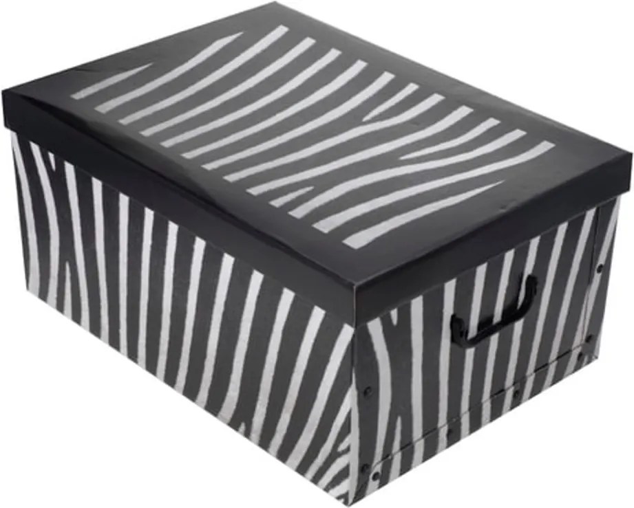 Home collection Úložné krabice se vzorem Zebra 51x37x24cm
