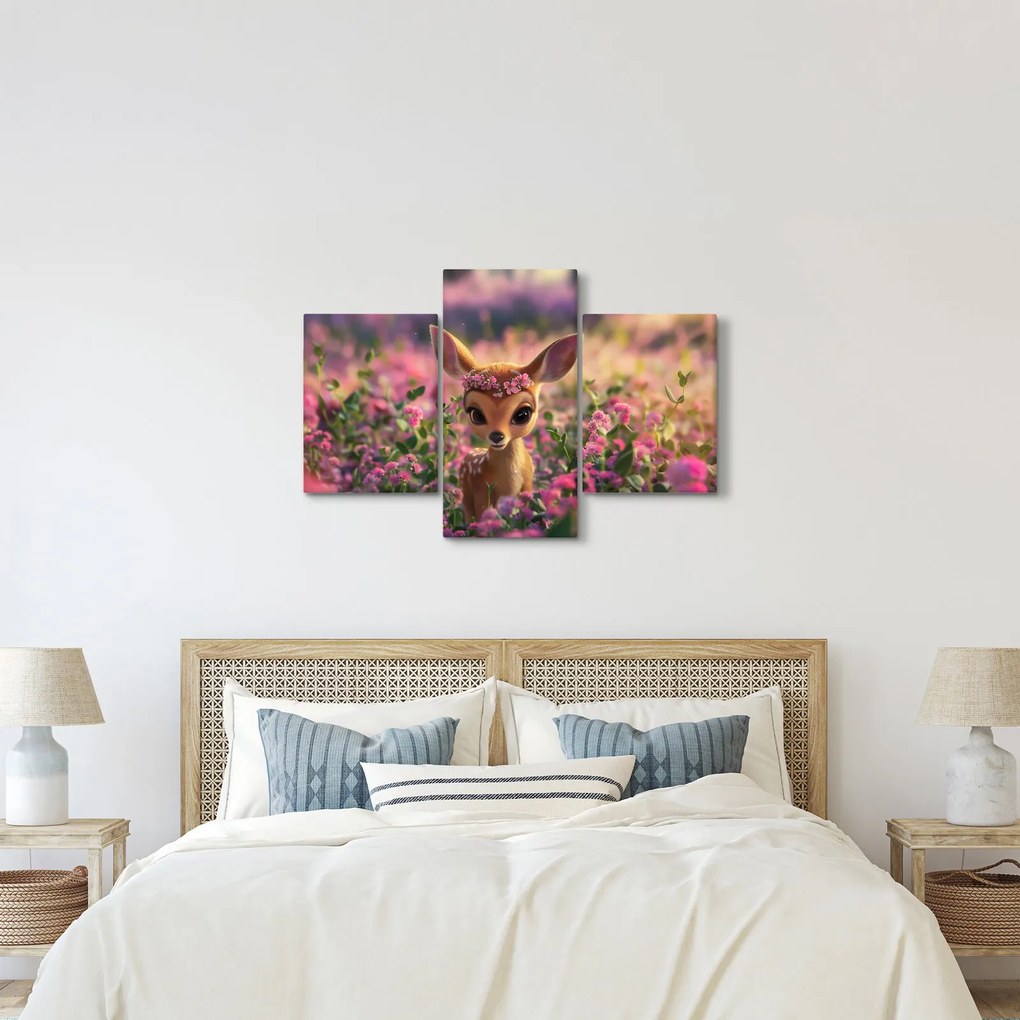 Obraz - Roztomilá srnčeka (90x60 cm)