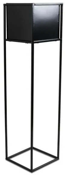 Stojan na kvety 90x24 cm čierna