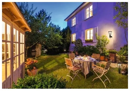 Ledvance - LED Solárne nástenné svietidlo so senzorom BOUQUET LED/6W/3,7V IP44