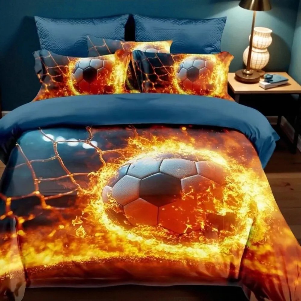 Obliečky PULLA FIRE 3-dielna sada 140x200 cm