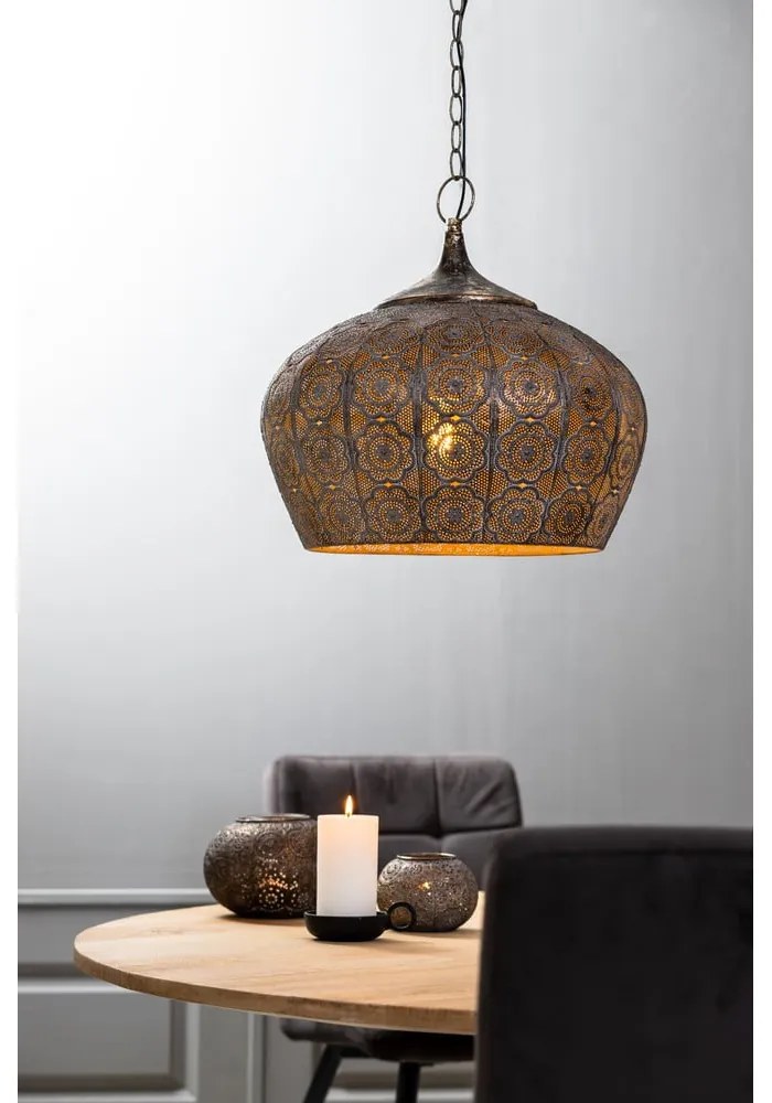 Stropné svietidlo v medenej farbe ø 43,5 cm Emine - Light &amp; Living