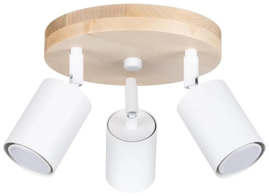 Sollux SL.1287 - Bodové svietidlo VERDO 3xGU10/10W/230V biela