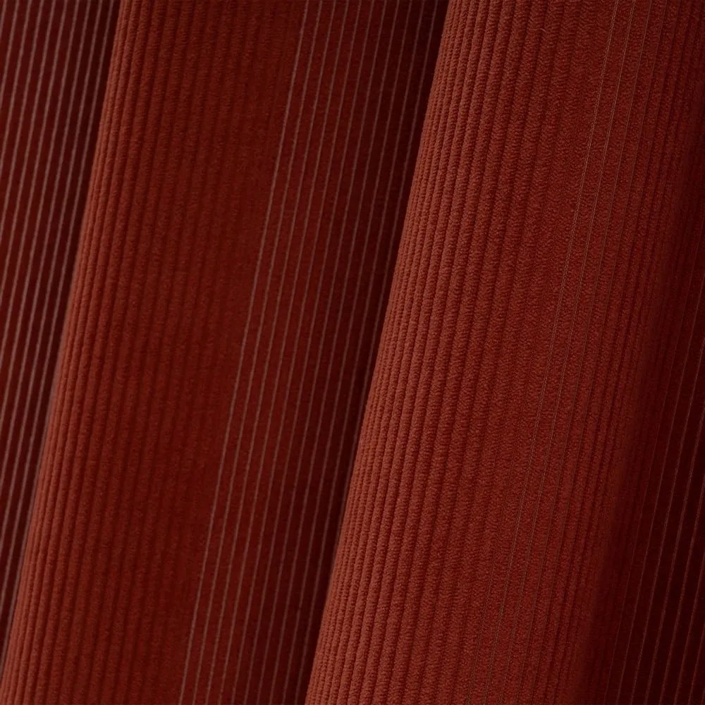 Menčestrový záves v terakotovej farbe 140x260 cm Merely – Casa Selección