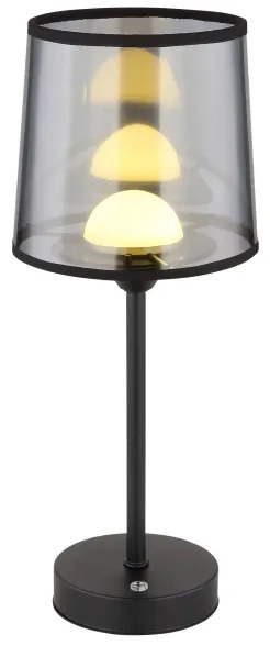 Globo 21008S - LED Stmiev. stolná lampa LUNKI LED/2,5W/3,7V 2700/4000/6500K čierna