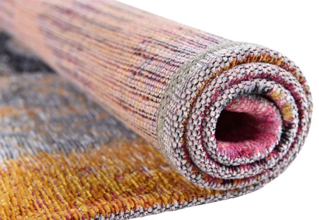 Koberec COSIMA ružový / žltý