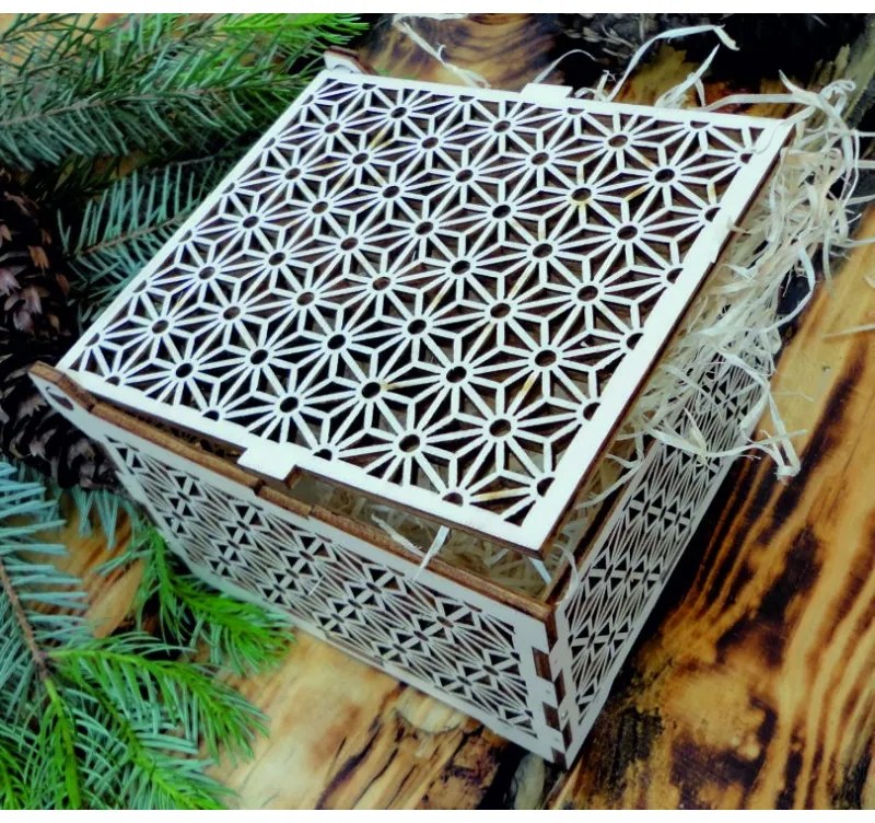 drevená krabička Ozdoby z dreva a plastu, Vianočné a Veľkonočné ozdoby, drevené doplnky PR0003-Drevená krabička HEU-