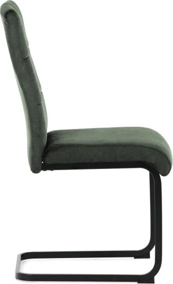Jedálenská stolička zamatová, zelená DCL-D1275 GRN4
