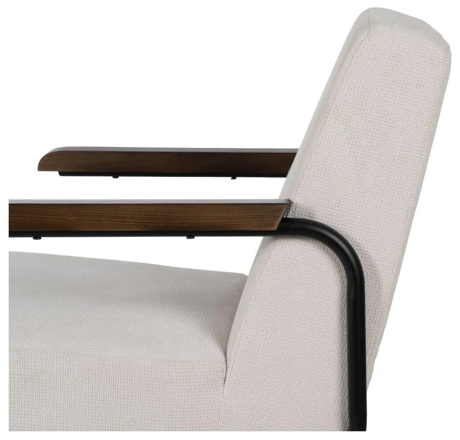 Béžové ženilkové kreslo Industra – Ixia