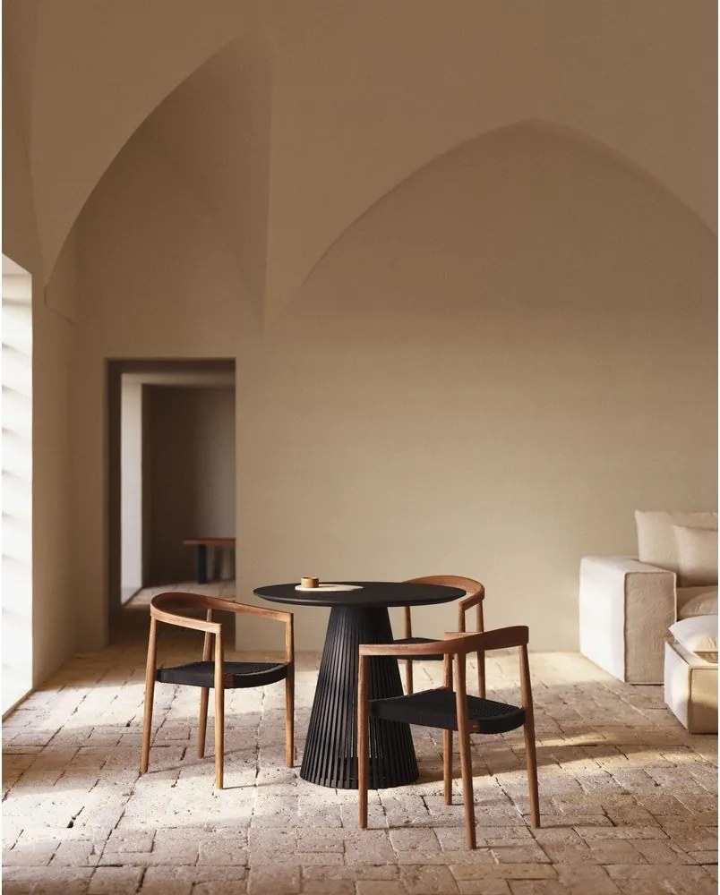 Okrúhly jedálenský stôl z masívu mindi ø 90 cm Jeanette – Kave Home